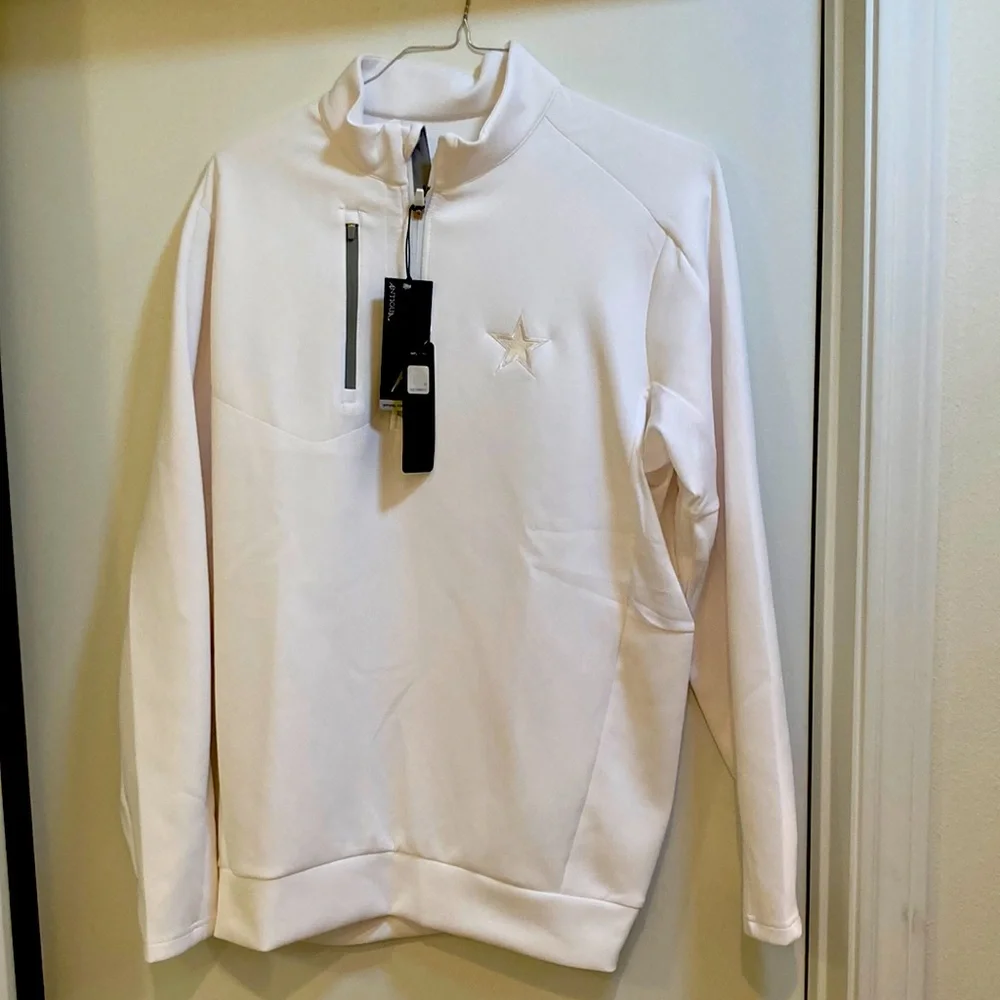 Antigua DALLAS COWBOYS STAR LOGO Generation 1/4 Zip W “ VICTORY” on back! ⭐️🏈 - Picture 1 of 7